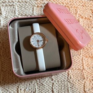 NWT Fossil Stylish Marble White and Gold Women's Watch